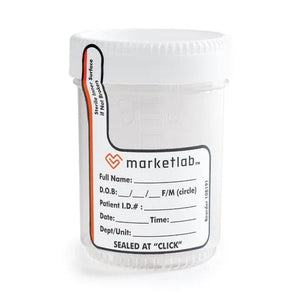 Marketlab Wide-Mouth Sterile Urine Specimen Cups, 120mL