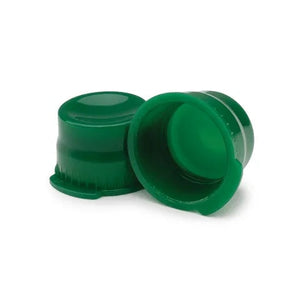 Marketlab Single-Tab Tube Caps • 13mm, Green