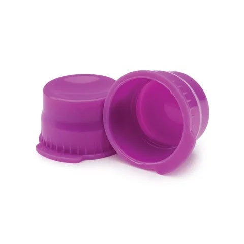 Marketlab Single-Tab Tube Caps • 13mm, Lavender