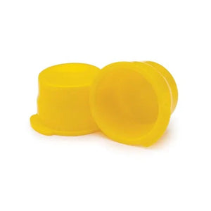 Marketlab Single-Tab Tube Caps • 13mm, Yellow
