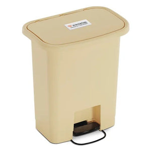 Marketlab Step-On Plastic Waste Receptacles, 8gal • Beige