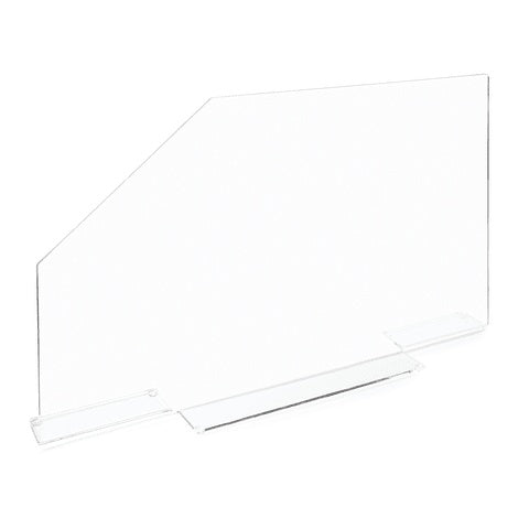 Marketlab Polycarbonate Splash Guards • With Cutaway, Large • 4.5"W x 29.6"L x 18.1"H
