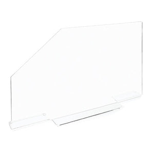 Marketlab Polycarbonate Splash Guards • With Cutaway, Large • 4.5"W x 29.6"L x 18.1"H