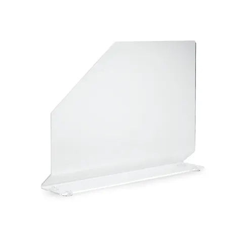 Marketlab Polycarbonate Splash Guards • Suction-Cup Base, Medium • 4.25"W x 23.5"L x 18"H