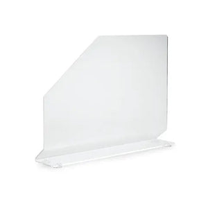 Marketlab Polycarbonate Splash Guards • Suction-Cup Base, Medium • 4.25"W x 23.5"L x 18"H