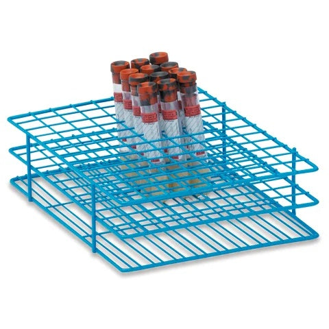 16mm Tube Racks for 10mL Tubes, Large • Holds 108 tubes • 7.25"W x 9.5"L x 2.5"H
