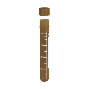 Tube • Screw Cap • Round Base • 4.5mL • 75x16 • Brown Print