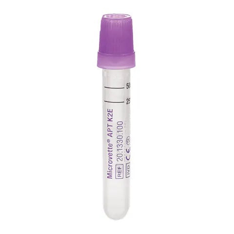 Microvette® APT 500 K2EDTA • 75 x 13mm, Collection Tube