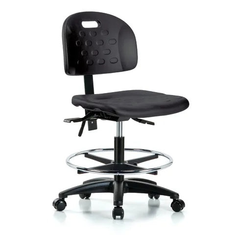 Handle Back Task Chair, Polyurethane Black