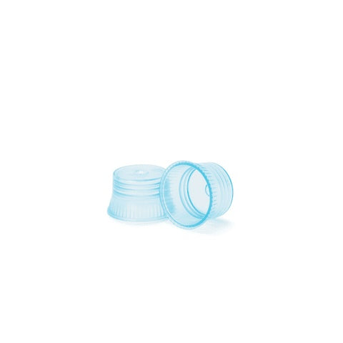 Transparent Color Tube Caps, 12-13mm • Blue