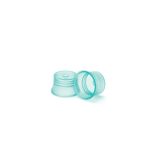 Transparent Color Tube Caps, 12-13mm • Green