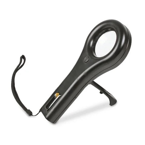 Mini Handheld Magnifier with 24 White LEDs, 2.5X