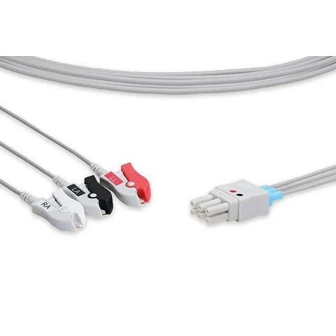 Essential Reusable ECG Leadwires Spacelabs, 3 Lead Pinch