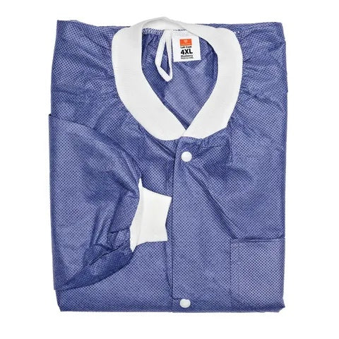 Disposable Lab Coat • 4X-Large, Blueberry