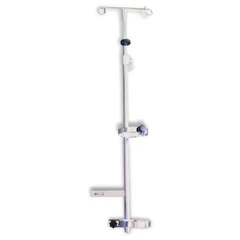 O2 Tank Holder/I.V. Pole • Universal mount, adjustable height, holds E-size tank