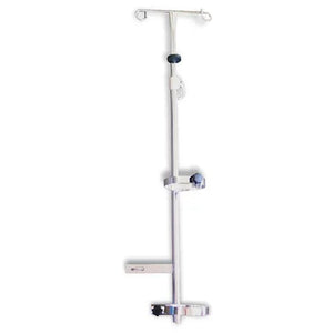 O2 Tank Holder/I.V. Pole • Universal mount, adjustable height, holds E-size tank