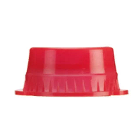 Solid Color Tube Caps, 13mm • Red