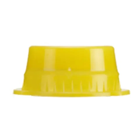 Solid Color Tube Caps, 13mm • Yellow