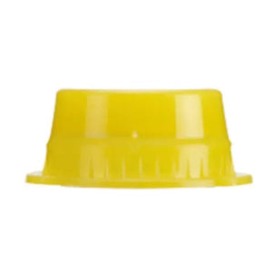 Solid Color Tube Caps, 13mm • Yellow