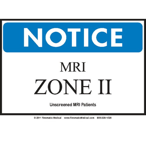 MRI Zone Signs