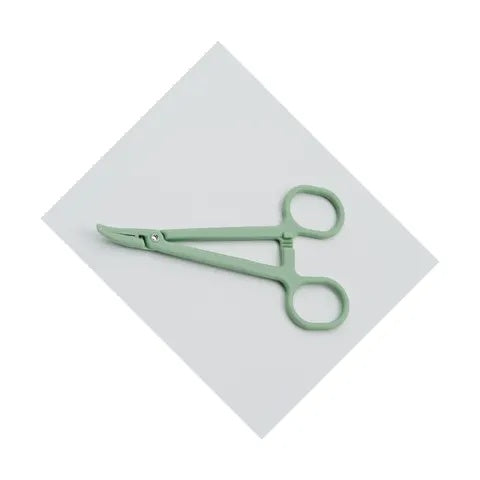 5.25" Curved Plastic Hemostat, Sterile • Box