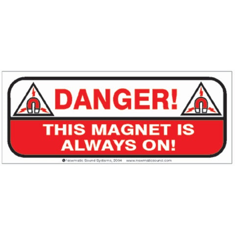 DANGER Wall Signs Warning Sign, 4" x 10" (English)