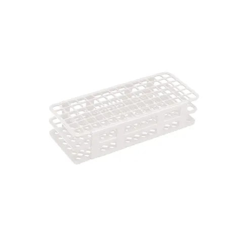 90-Place Tube Rack for 13mm Tubes • 9.6"L x 4.1"W x 2.5"H • White