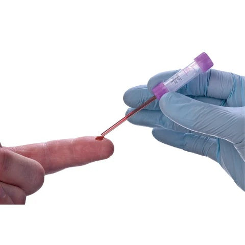 200µL Microvette® with Straw, K3 EDTA • Purple