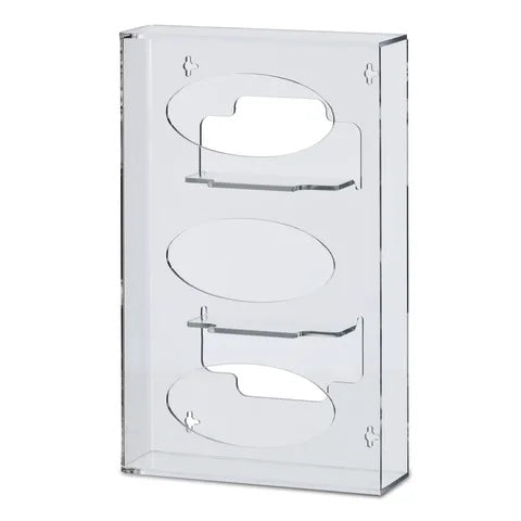 Silhouette Glove Dispenser, Triple • 10.187"W x 3.125"D x 16.686"H