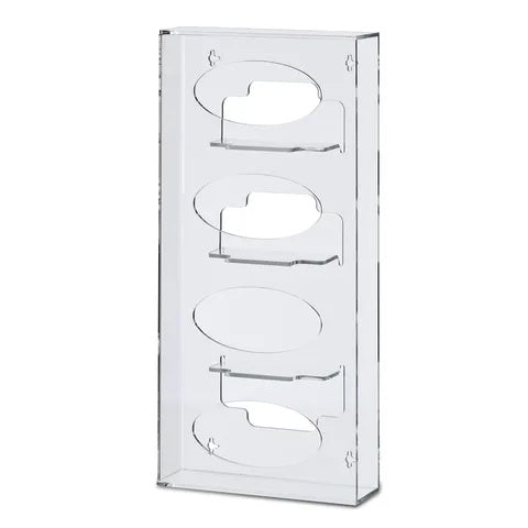 Silhouette Glove Dispenser, Quad • 10.187"W x 3.125"D x 21.124"H