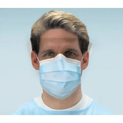 IsoFluid® Earloop Face Mask, FogFree® With Splash Shield