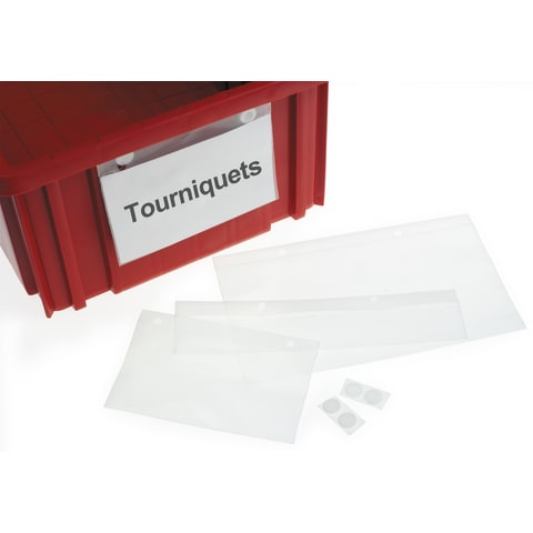 Label Holders for Divider Box, Medium 5"W x 3"H