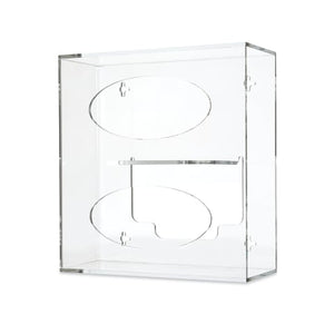 Antimicrobial Side-Loading Acrylic Glove Dispenser, Double 10.125"W x 4.125"D x 10.75"H