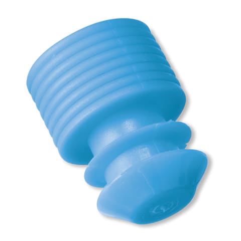 Flanged Tube Caps, For 12mm Tubes Blue