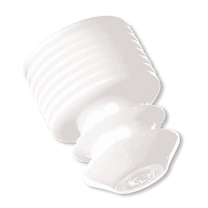Flanged Tube Caps, For 12mm Tubes White