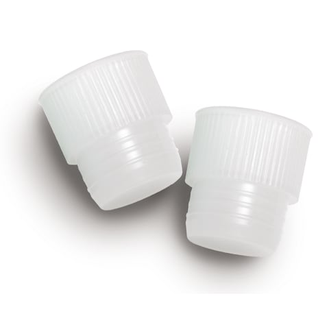 Ribbed Tube Caps, For 12mm Tubes Natural