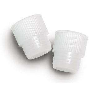 Ribbed Tube Caps, For 12mm Tubes Natural