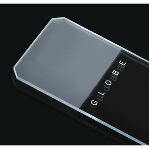 One-Side Frost White Glass Slides, 90° Corners