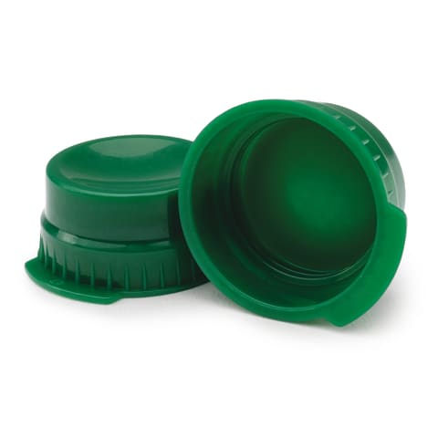 Marketlab Single-Tab Tube Caps 16mm, Green