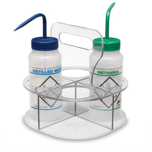 Marketlab Quad Rotating Wash Bottle Holder 8.5"W x 8.5"D x 9"H