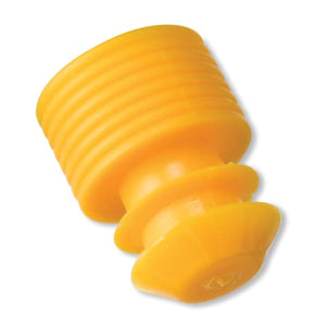 Flanged Tube Caps, For 16mm Tubes Yellow