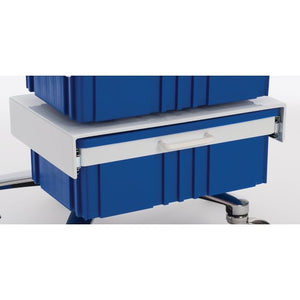 Large Drawer with Combination Lock 17.25"W x 11.5"D x 6.25"H, Blue