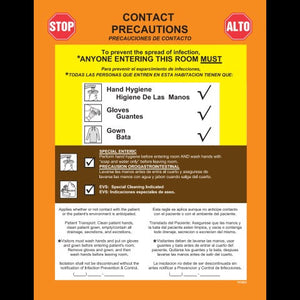 Precautions Label, Enteric Contact
