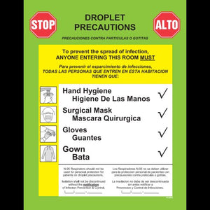 Precautions Label, Droplet