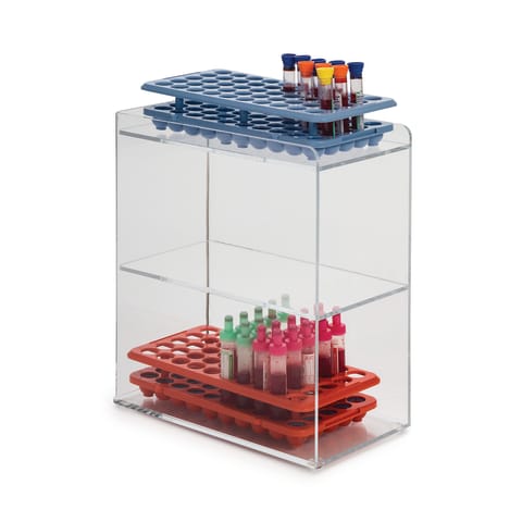 Vertical Tube Rack Organizer, 5" Cell Dimensions are 5.5"W x 10.5"D x 5.5"H