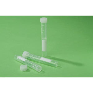 Threaded False Bottom Tubes, 13mm x 92mm Round Bottom With Cap and Graduation Marks