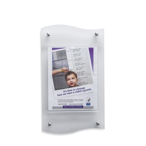 Single Document Frost Frame 10.875"W x 1.625"D x 18.875"H
