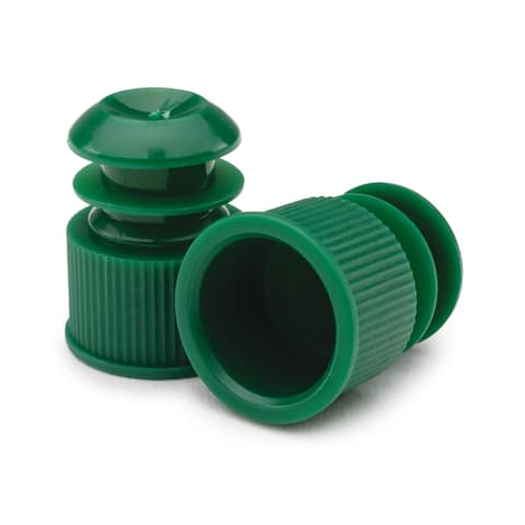 Marketlab Flanged Tube Caps 13mm, Green