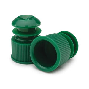 Marketlab Flanged Tube Caps 13mm, Green