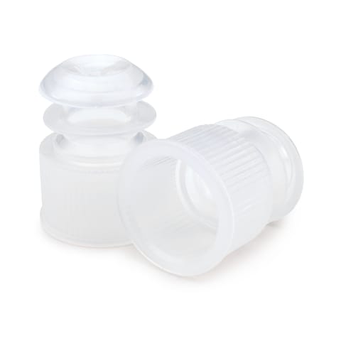 Marketlab Flanged Tube Caps 13mm, Natural